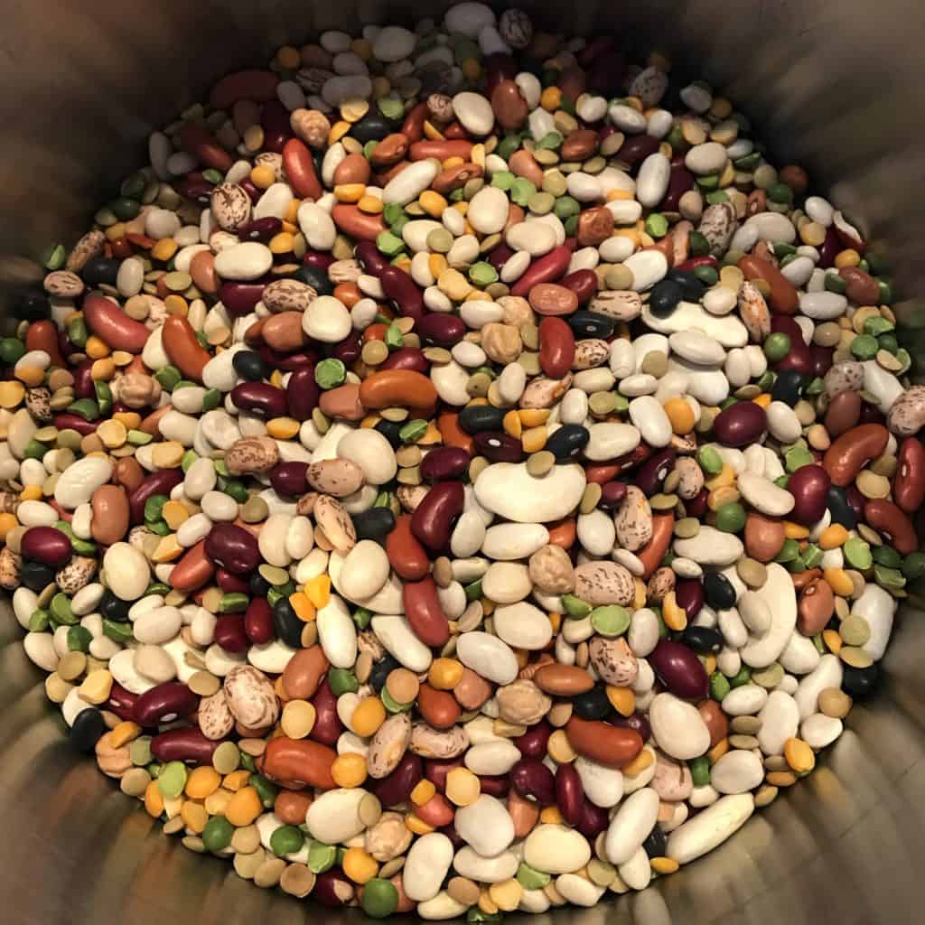 Close up of a pot of beans