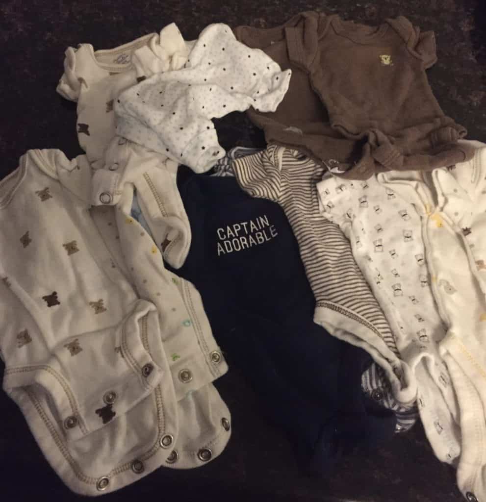 preemie clothes are the cutest most awful laundry a parent will ever do. NICU Grads share clothes with other babies who survived. Teeny Tiny Baby clothes