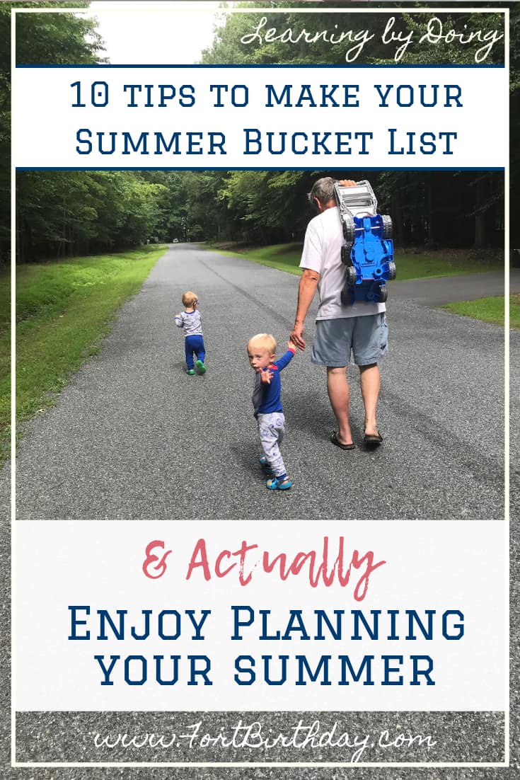 Learning by doing 10 Tips for making your summer bucket list so you actually enjoy planning your summer. Because planning your time off shouldn't be a chore.