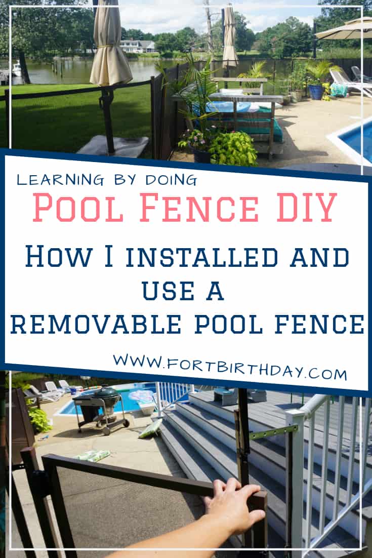 Pool Fence DIY How I installed and use a removable pool fence