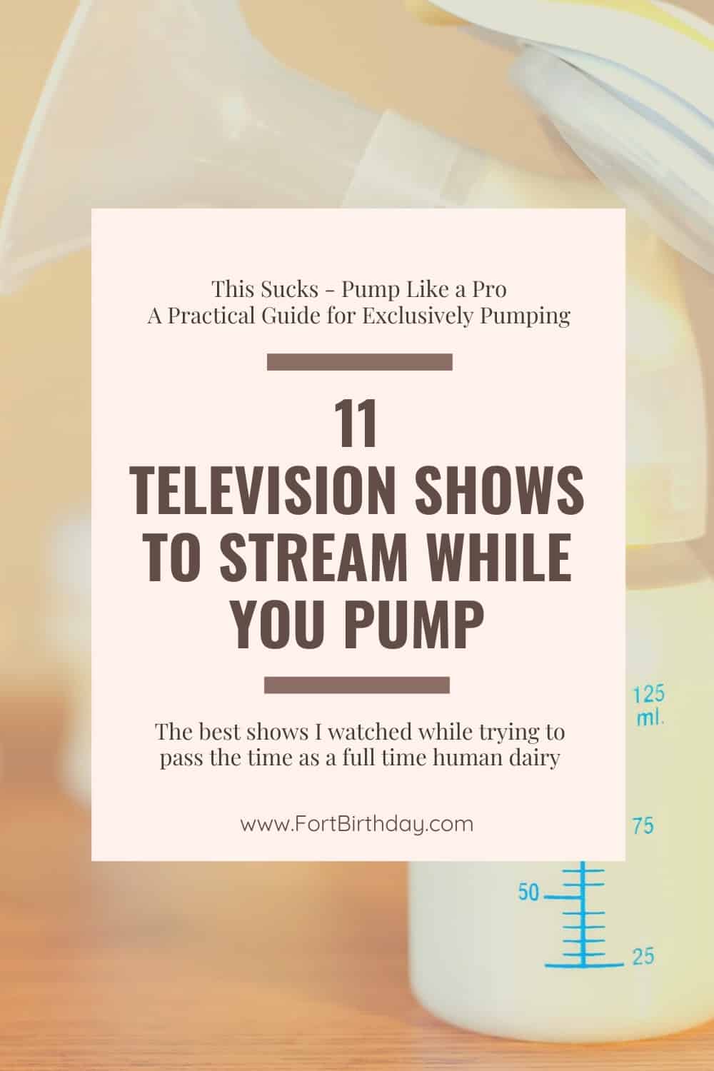 11 Television Shows to Stream While you Pump Pin